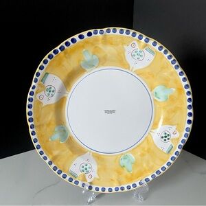 11.5" Platter or Plate - Yellow Chicken - Campagna Vietri